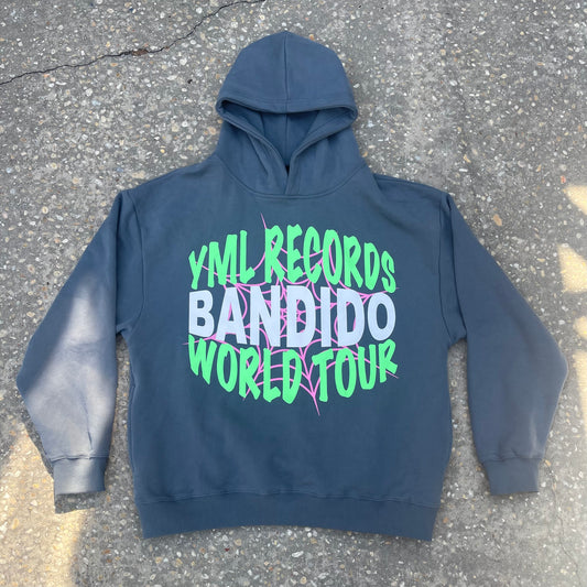 Grey “Bandido World Tour” Hoodie