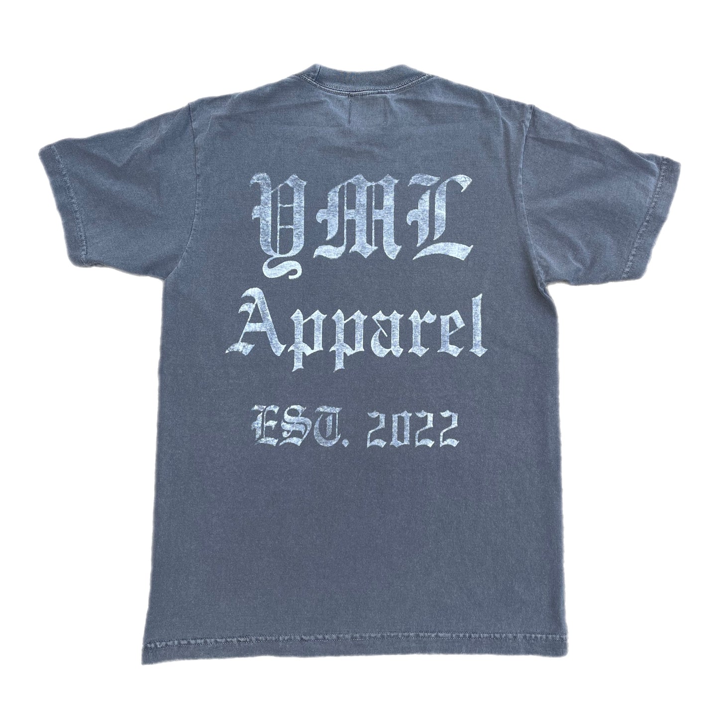 Cement Grey Garment Dye "Aged YML Apparel" Tee