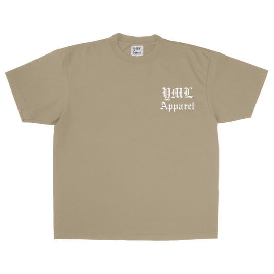 Desert Sand Garment Dye "YML Apparel" Tee