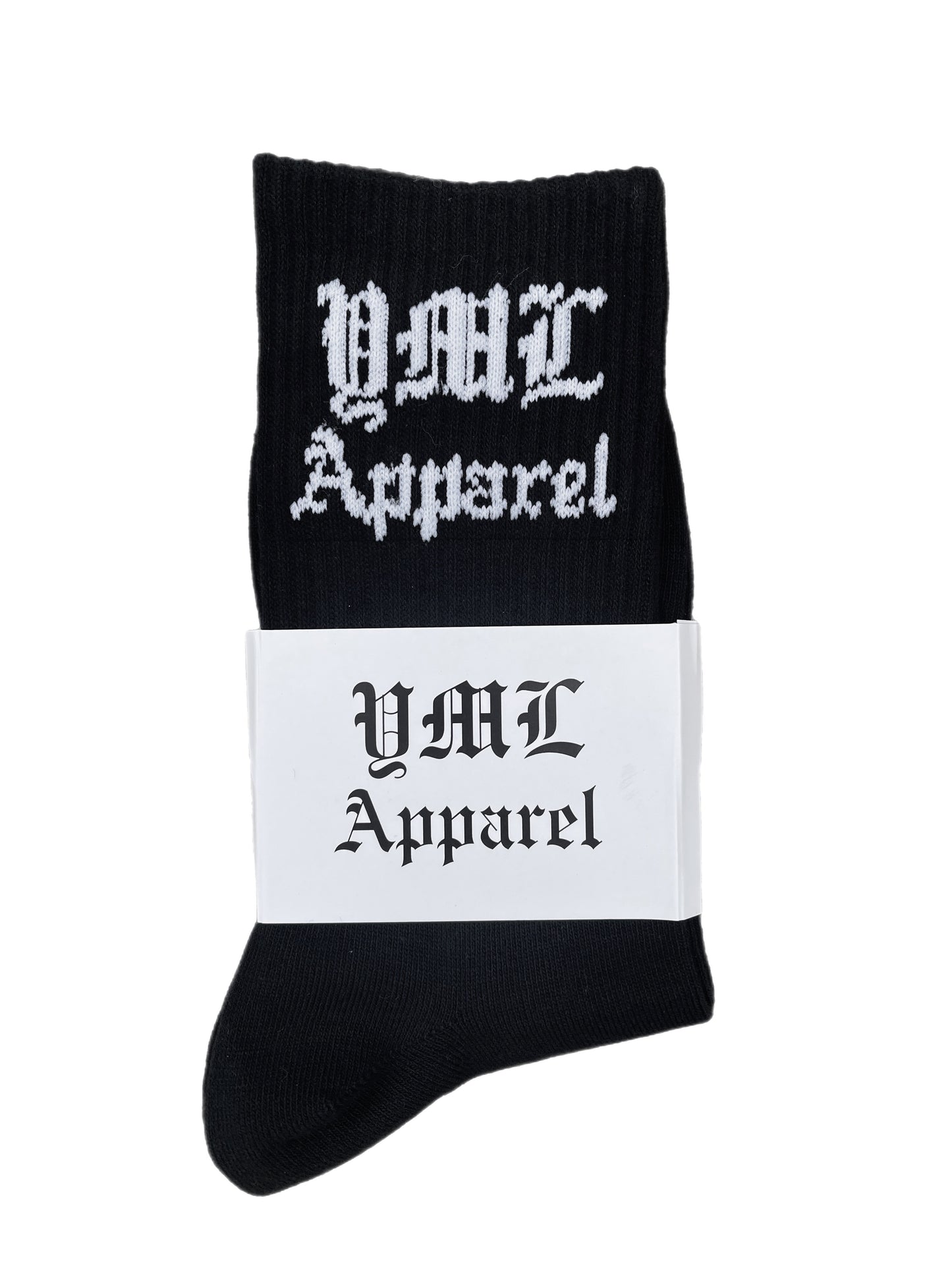 Black "YML Apparel" Socks