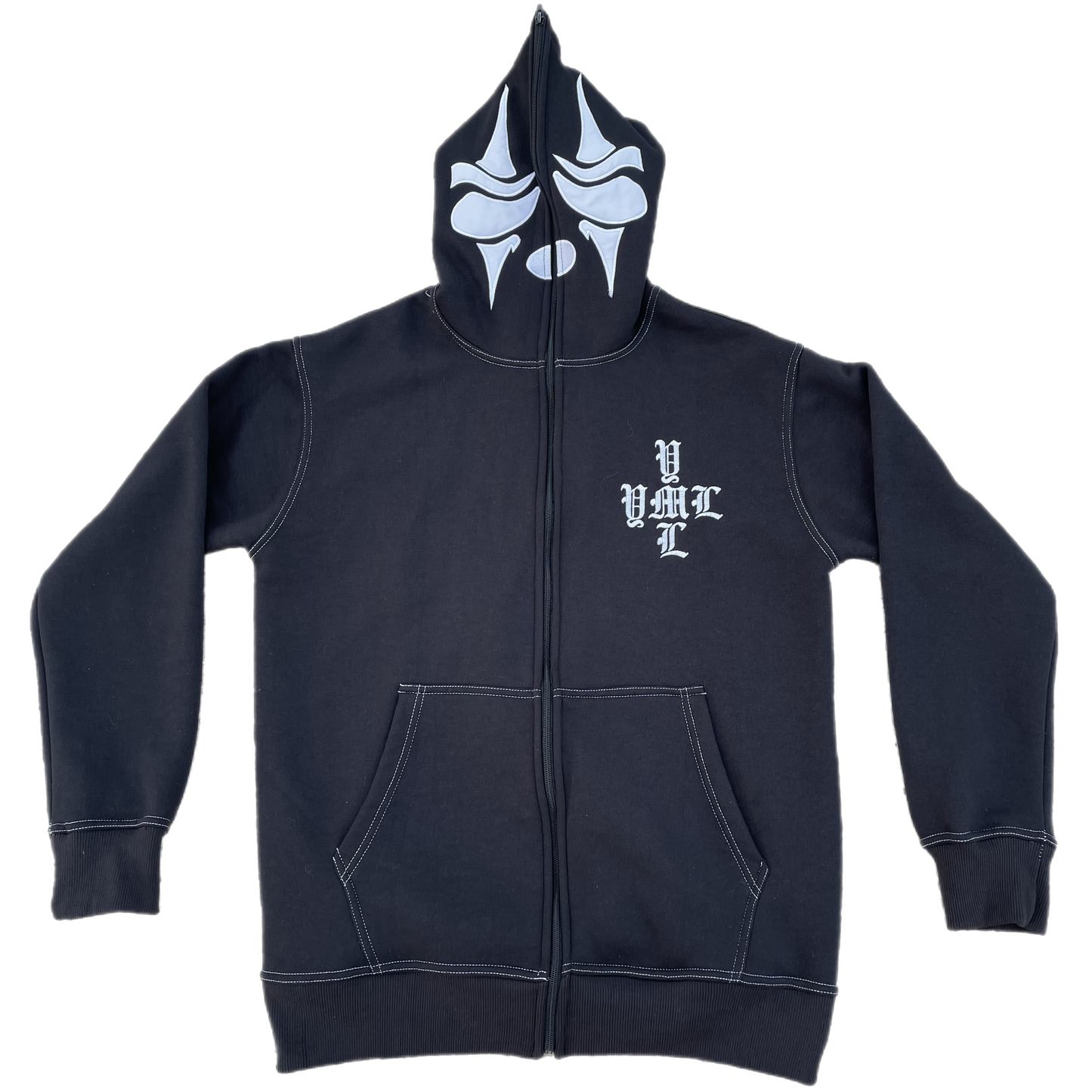 YML Cross "Onyx" Full Zip-Up Hoodie