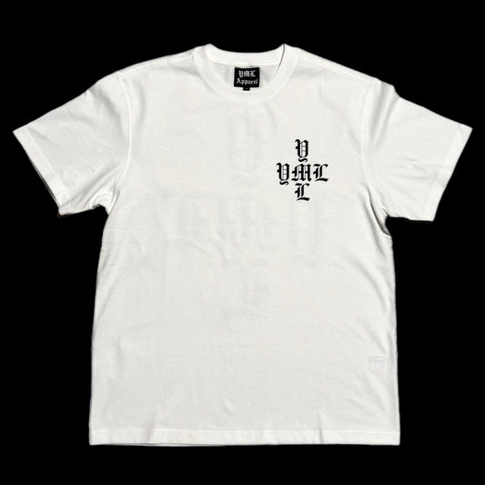 White "YML Cross" Tee