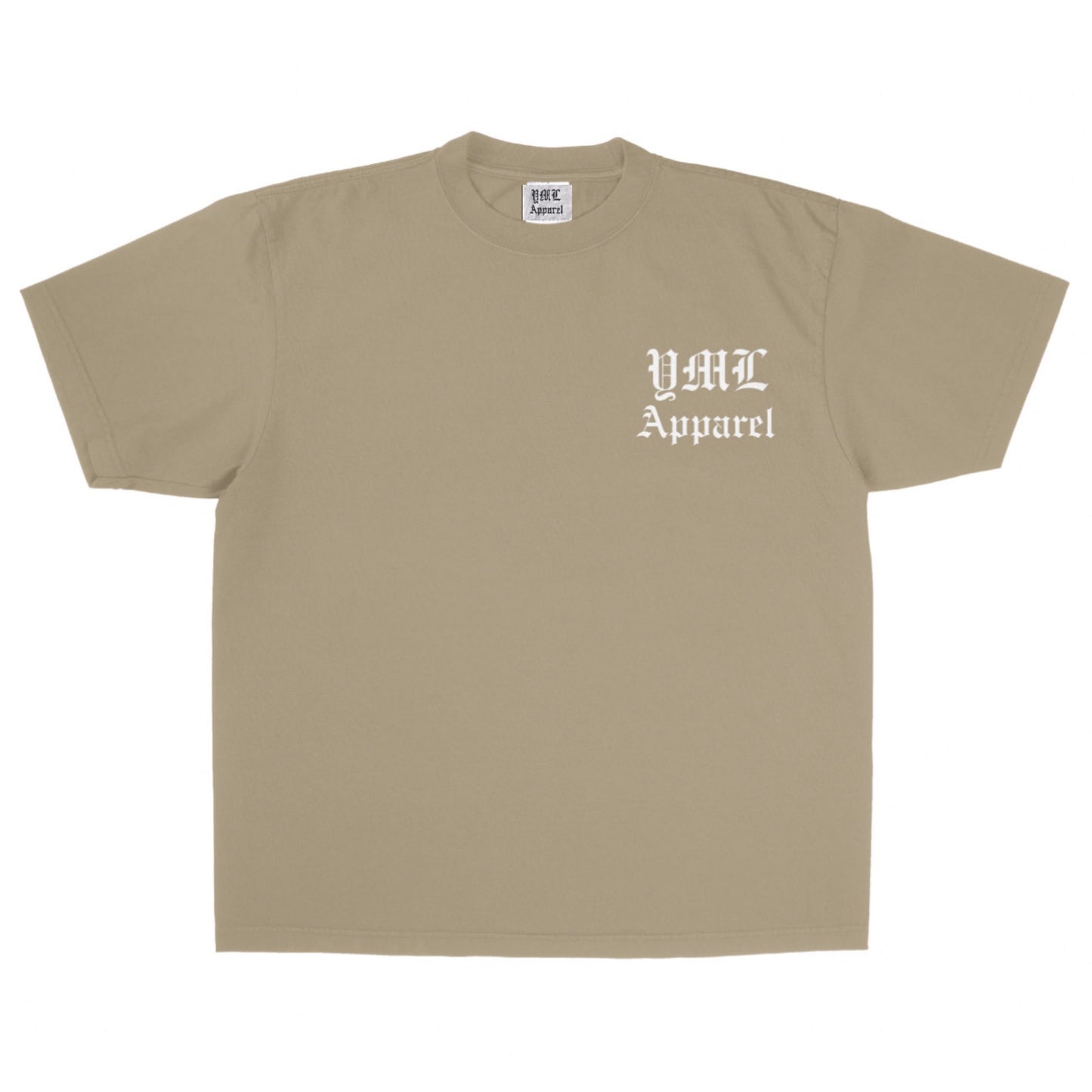 Desert Sand Garment Dye "YML Apparel" Tee